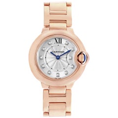 Cartier Ballon Bleu Rose Gold Diamond Ladies Watch WJBB0016