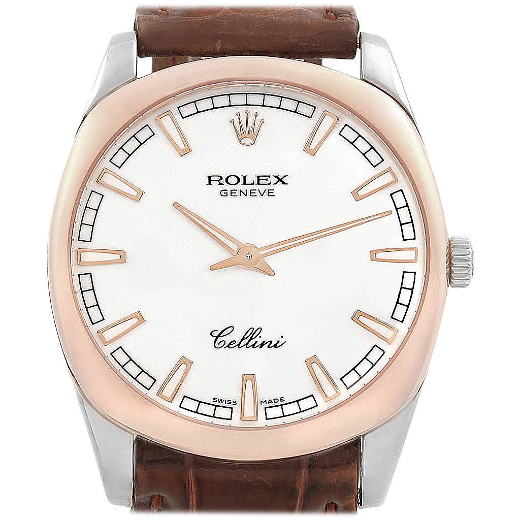 Rolex Cellini Danaos White and Rose Gold Men’s Watch 4243