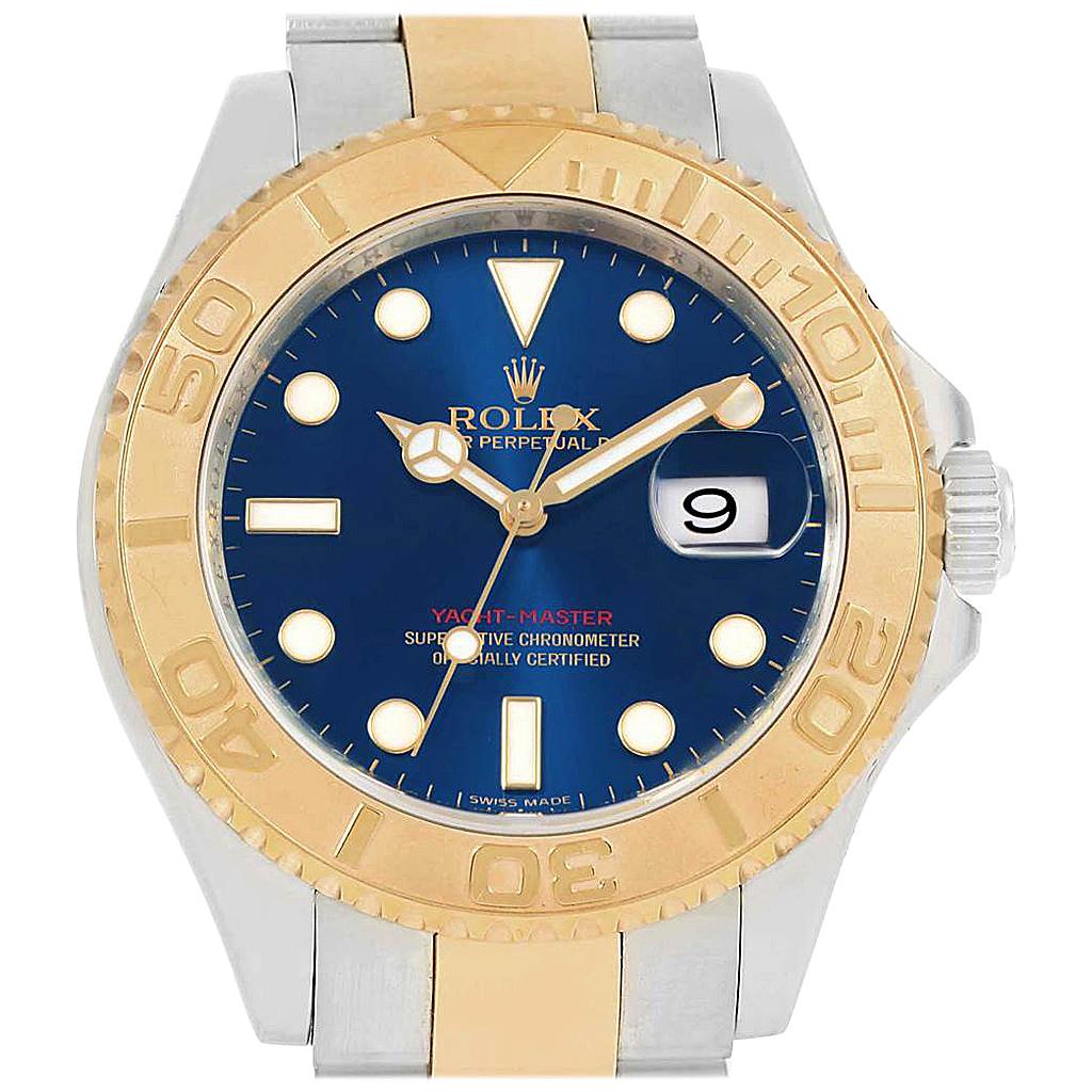 Rolex Yachtmaster Steel Yellow Gold Blue Dial Men s Watch 16623 For Rolex Yachtmaster Steel Yellow Gold Blue Dial Men s Watch 16623 For