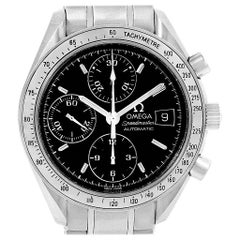 Omega Speedmaster Chronograph Black Dial Steel Watch 3513.50.00 Card