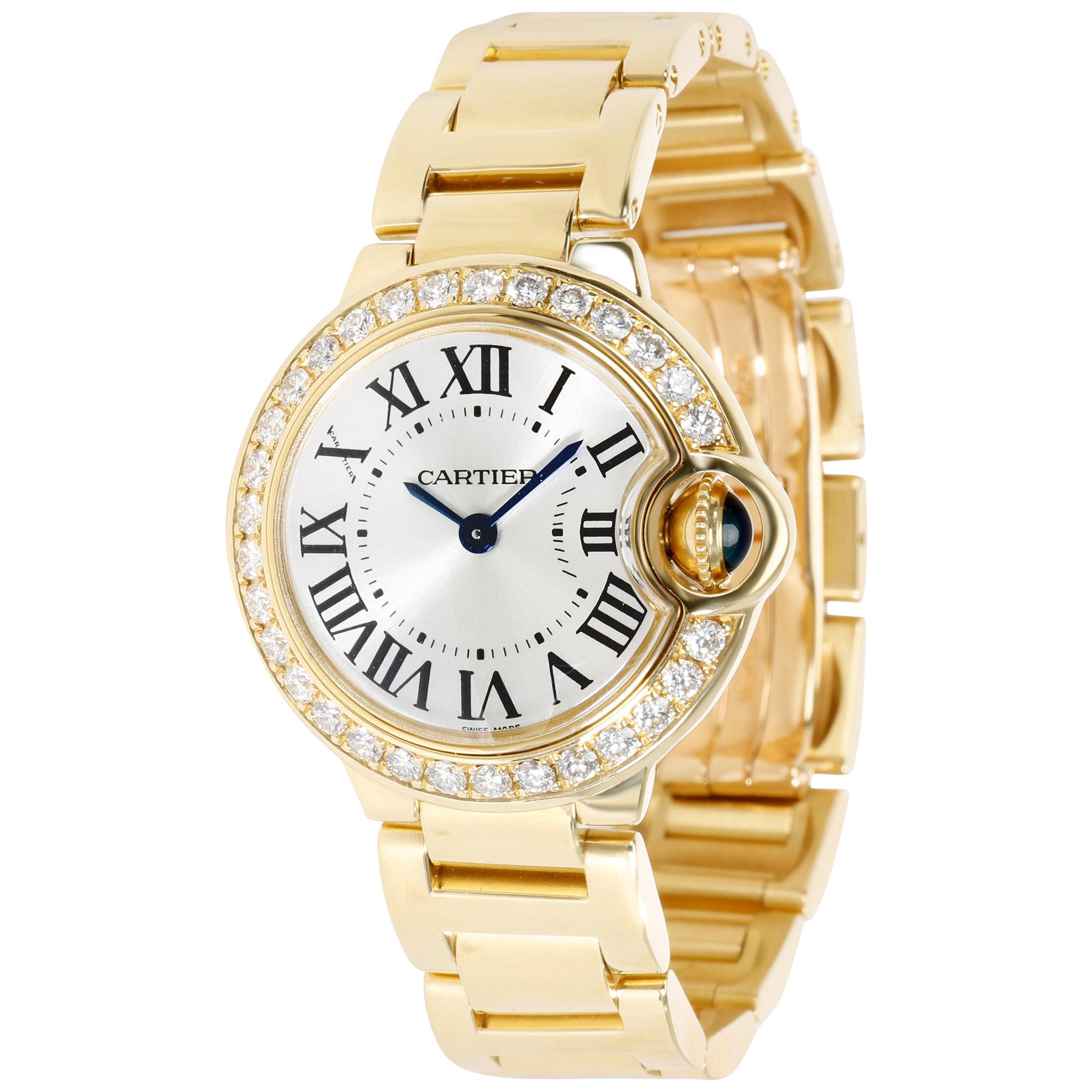 Unworn Cartier Ballon Bleu WE9001Z3 Women's Watch in 18 Karat Yellow Gold