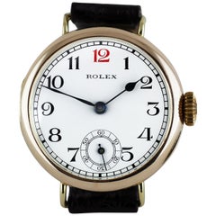 Used Rolex Rose Gold Officers Trench Watch, 1928