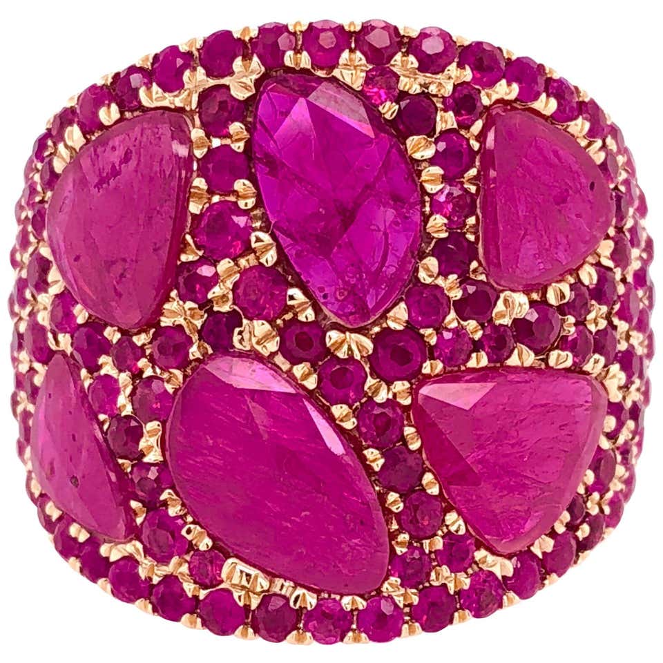 Ruchi New York Slice Ruby Ring For Sale at 1stDibs