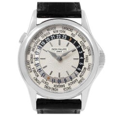 Patek Philippe World Time Complications White Gold Men's Watch 5110