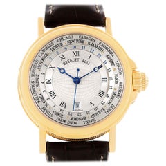 Breguet Marine Hora Mundi 24 World Time Zones Yellow Gold Watch 3700