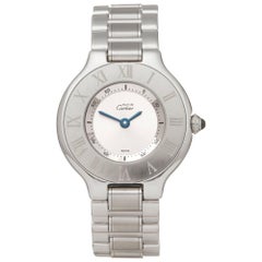 Cartier Must De 21 Stainless Steel 1340 Wristwatch