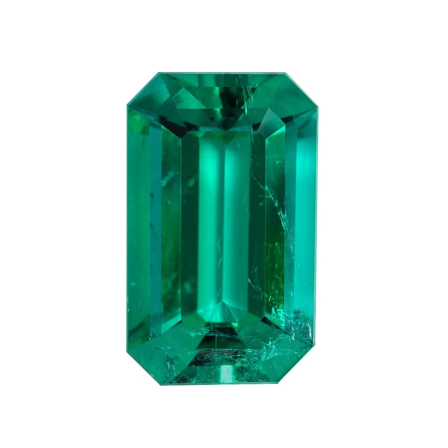 Natural Colombian Emerald Emerald Cut 2.17 Carats AGL Certified Untreated