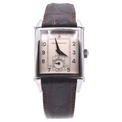 Girard Perregaux Edelstahl Vintage 1945 Uhr mit silbernem Zifferblatt Ref.-Nr. 2593