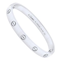 Cartier Love 18 Karat White Gold Bracelet