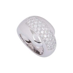 Chaumet White Gold Diamond Ring 1.08 Carat