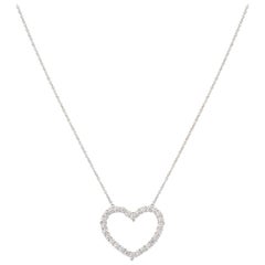Tiffany & Co. Diamond Heart Pendant .84 Carat