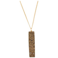 18 Karat Gold Pendant and Chain