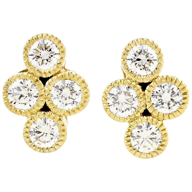 Julius Cohen Diamond Town Earrings For Sale at 1stDibs