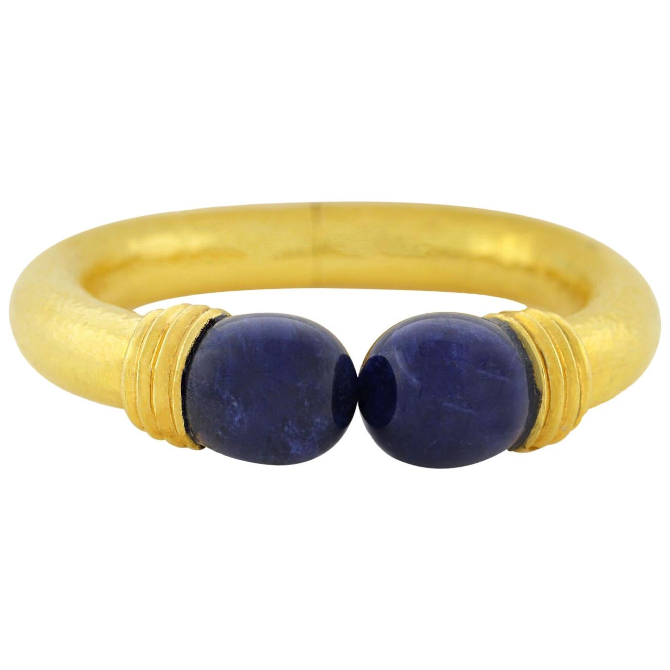 Lalaounis Vintage Sodalite Bangle Bracelet