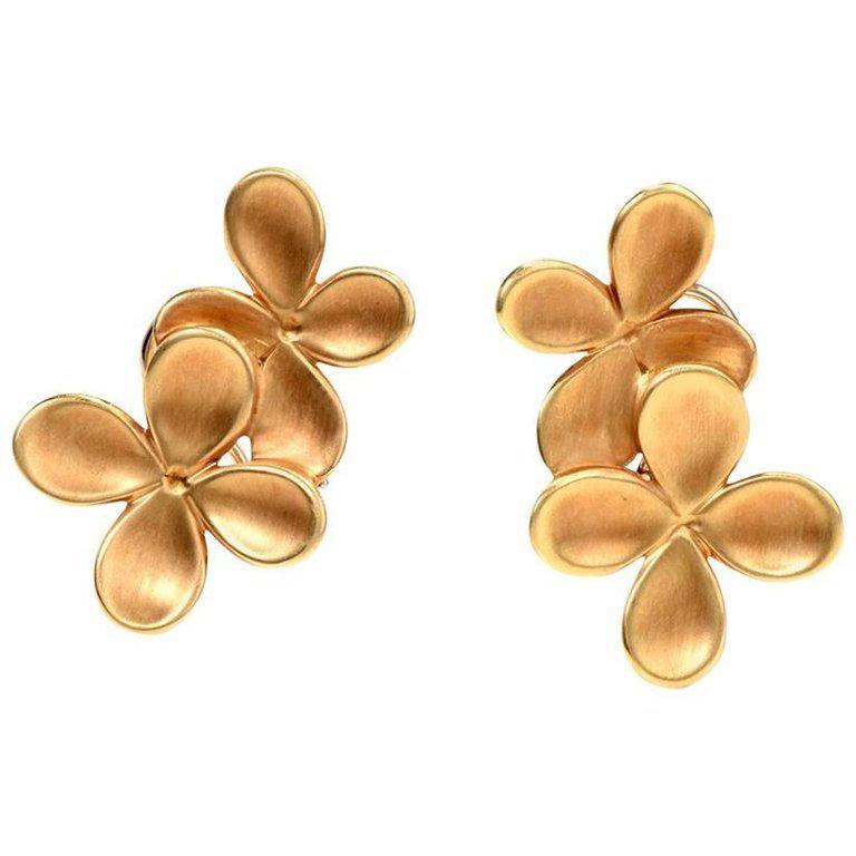 Angela Cummings Tiffany & Co. 18 Karat Yellow Gold Clip-On Earrings