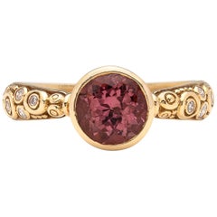 Alex Sepkus Pink Tourmaline and Diamond Martini Ring