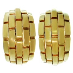 Cartier Maillon Panthere Yellow Gold Wrap Earrings