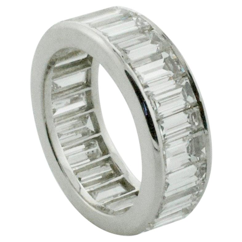 Large Diamond Eternity Ring in Platinum 9.50 Carat