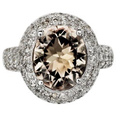 Alexandria 4.65 Carat Diaspore Engagement Ring with Diamonds 2.43 Carat