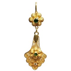 Diamant- und Zavortie-Ohrringe mit Baumeln
