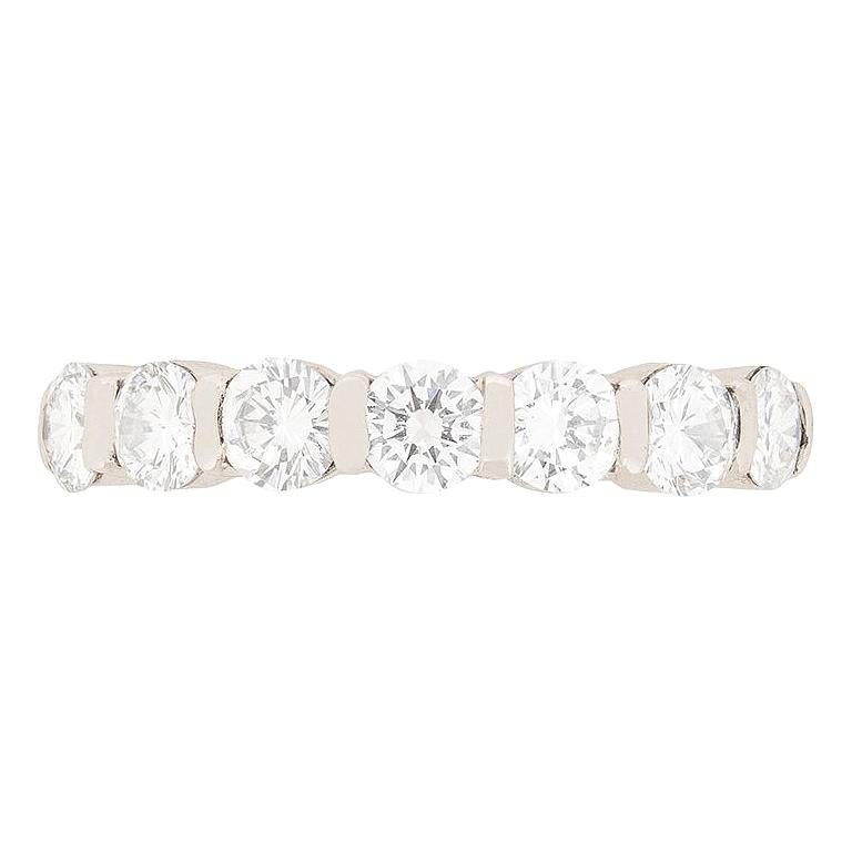 Tiffany & Co. Seven-Stone Diamond Band Ring, circa 1990s