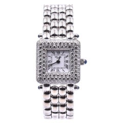 Chopard Happy Sport 18 Karat White Gold Diamond Watch Ref. 491-1
