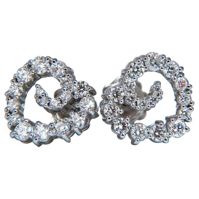 Mark Broumand 1.00 Carat Old Mine Cut Diamond Stud Earrings For Sale at ...