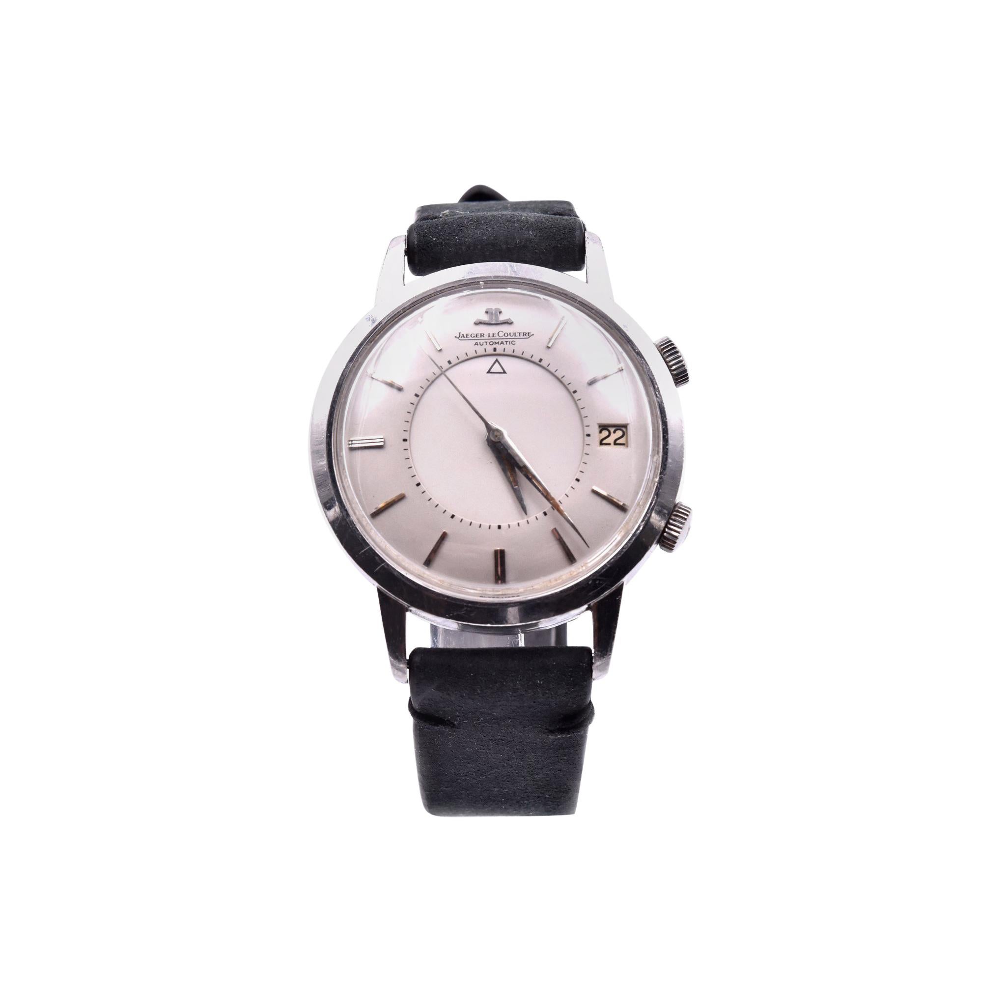 Jaeger-LeCoultre Stainless Steel Vintage Date Memovox