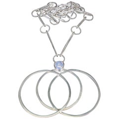 Collar colgante Åke Bergman Estocolmo 1963 de plata de ley sueca