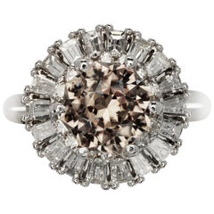 Ophelia 3 Carat Diaspore Engagement Ring with Diamonds 1.28 Carat