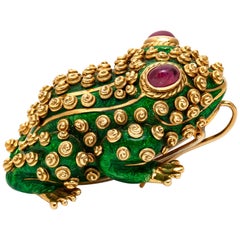 David Webb Frog Brooch