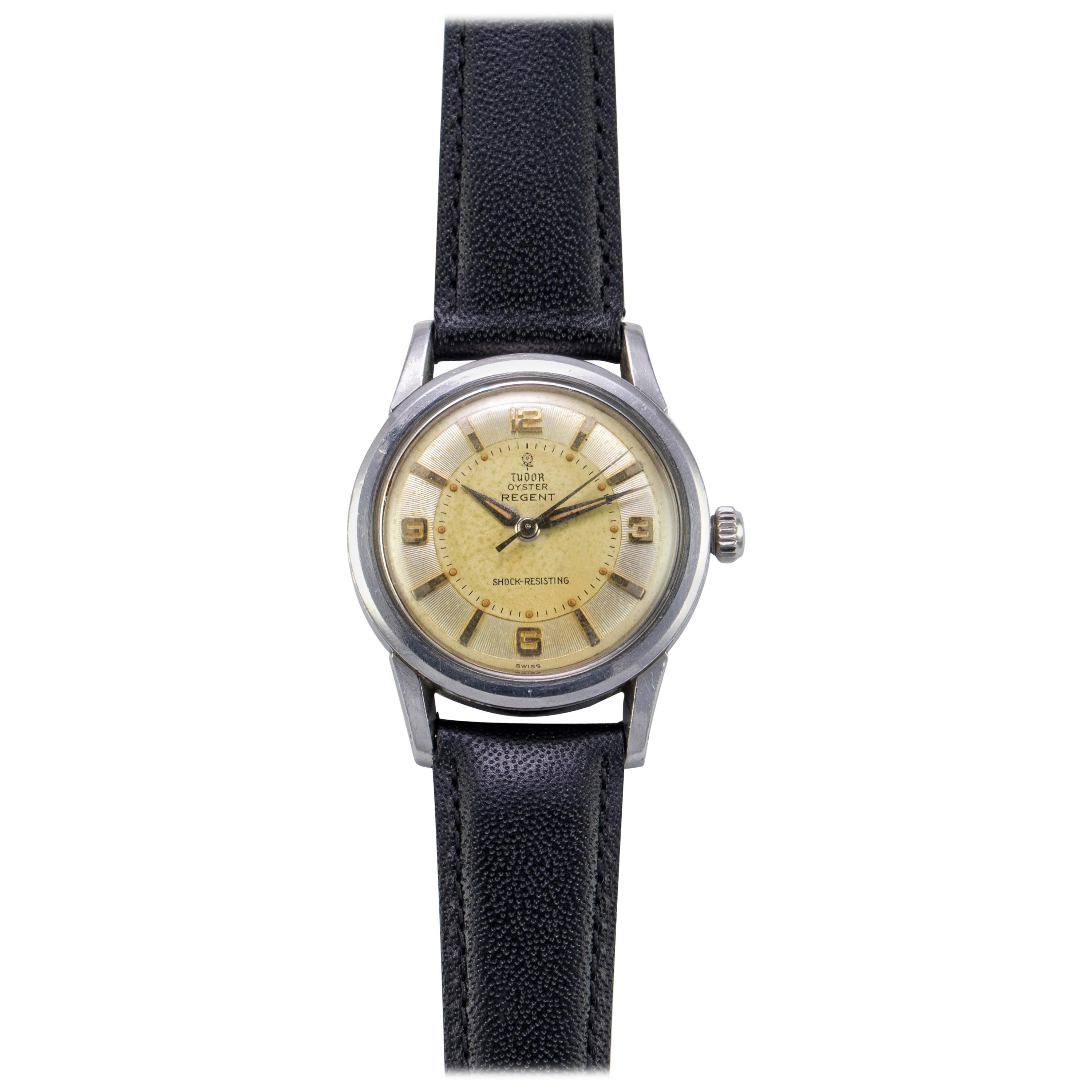 Tudor Stainless Steel Oyster Regent Manual Wind Wristwatch, 1960s For Sale