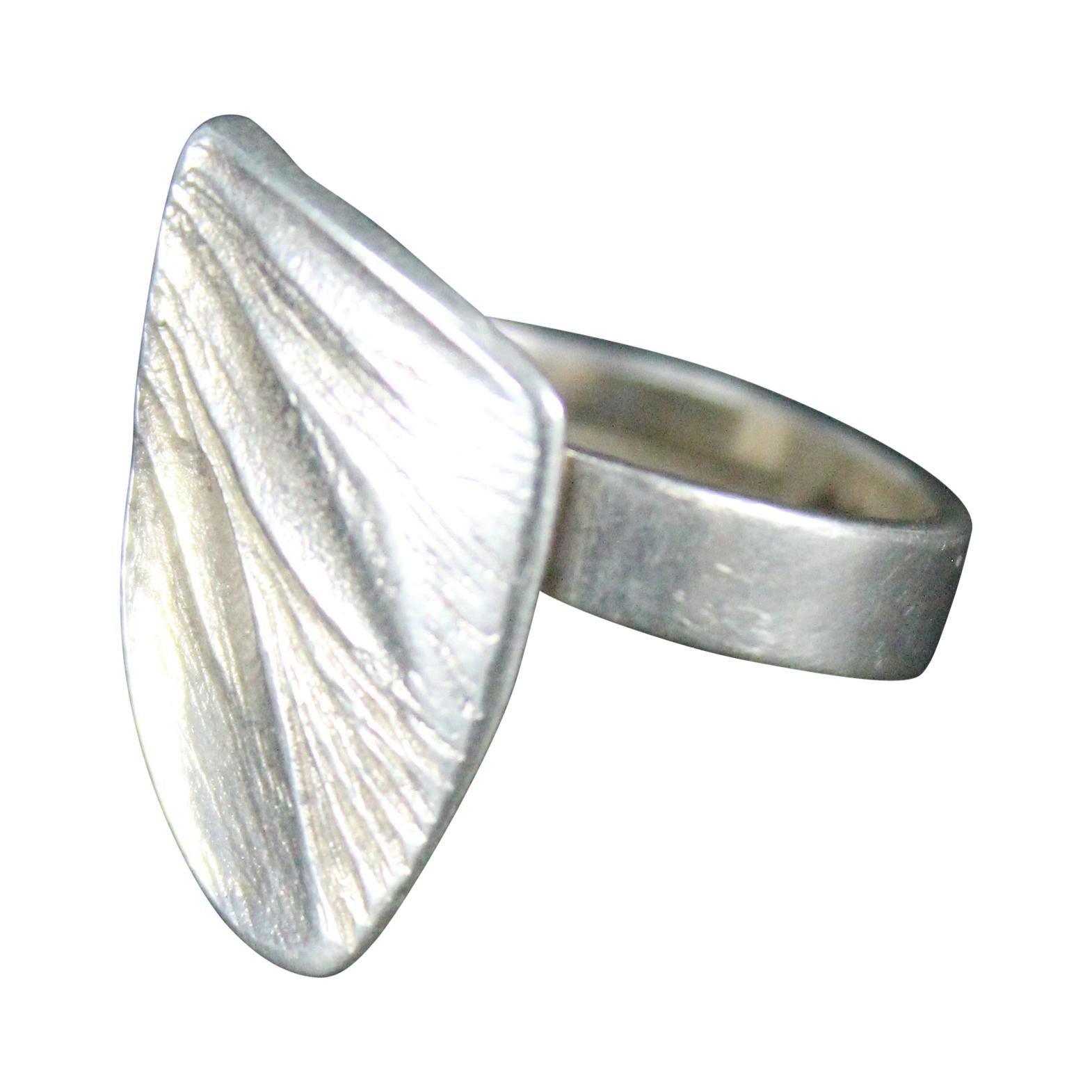 Matti Hyvärinen Turku Finland 1960s Sterling Silver Ring