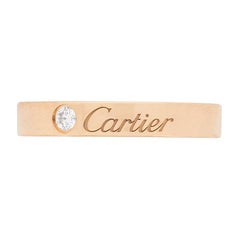 Cartier ‘C De’ Pink Gold Diamond Band Ring