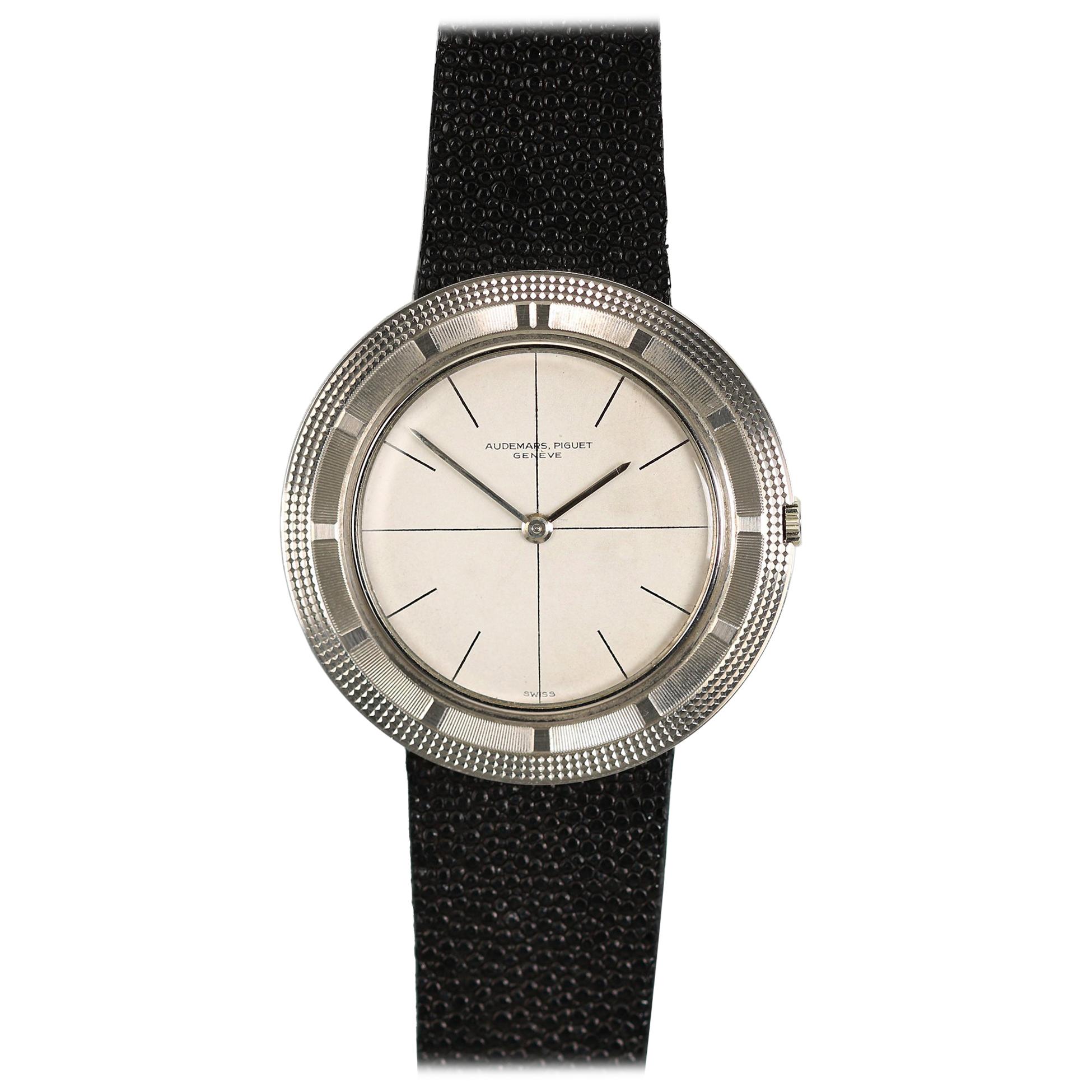 Audemars Piguet White Gold Ultra-Thin Wristwatch, circa 1950s