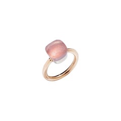 Pomellato Nudo Classic Ring in Rose Gold and Pink Quartz A.A110-O6-QR