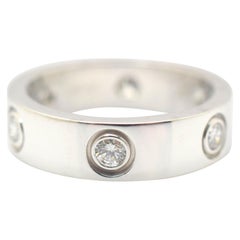 Bague d'amour à 6 diamants Cartier en or blanc 18 carats 0::45 carat