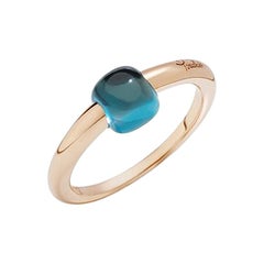 Pomellato Mama Non Mama Ring in Rose Gold with Blue London Topaz A.B004R-O7OY