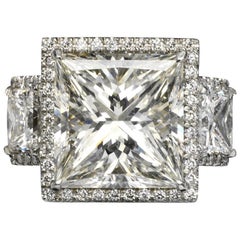 Monica 11 Carat Enhanced VS1 H Color Diamond Engagement Ring '11.29 Carat'