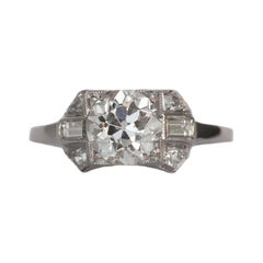 GIA Certified 1.57 Carat Diamond Platinum Engagement Ring