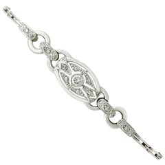 Antique Diamond and White Gold Bracelet, circa 1930