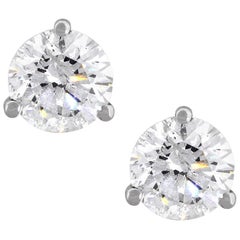 Round Brilliant Diamond Earring Studs