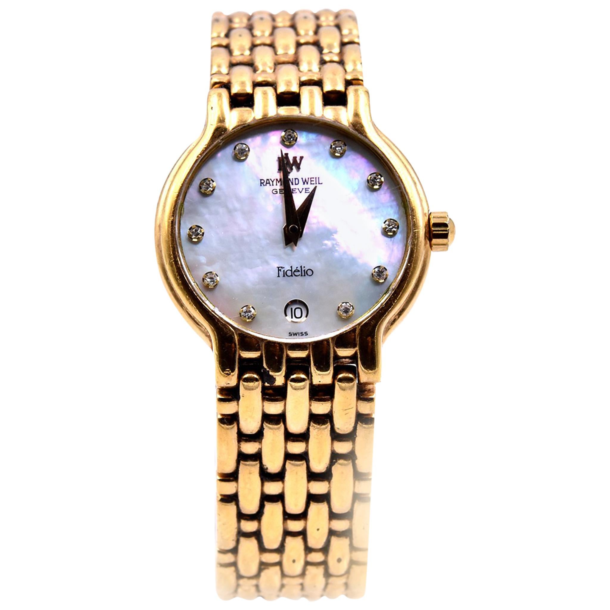 Raymond Weil 18 Karat Yellow Gold-Plated Fidelio Watch Ref. 4702