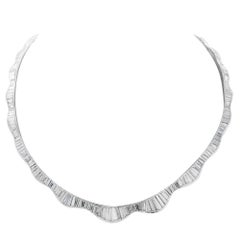 20 Carat Baguette Diamond Ballerina Necklace 'Platinum'