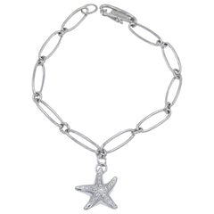 Vintage Platinum Tiffany & Co. Elsa Peretti Starfish Bracelet