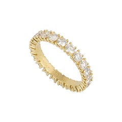 Cartier Yellow Gold Diamond Etincelle De Cartier Eternity Ring 1.48 Carat