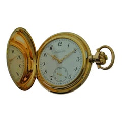 Antique A. Lange & Sohne 14 Karat Solid Gold High Grade Pocket Watch with Flawless Dial