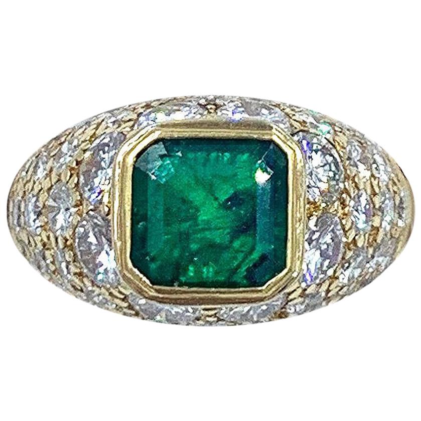 Van Cleef & Arpels Emerald and Diamond Ring