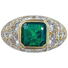 Van Cleef & Arpels Emerald and Diamond Ring