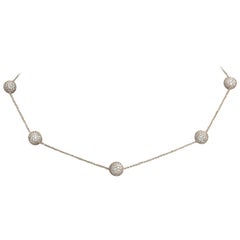 Diamond Gold Sphere Necklace